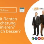 Berufsunfähigkeitsversicherung mit Rentenversicherung NICHT besser als einzeln