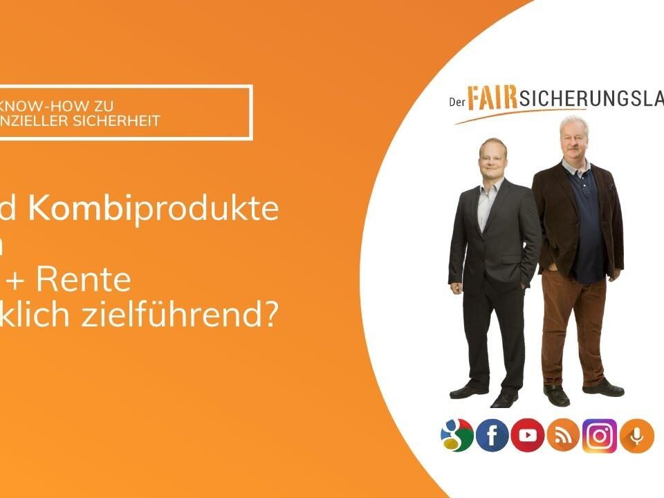 Sind Kombiprodukte von Berufsunfähigkeitszusatzversicherung mit Rentenversicherung sinnvoll?