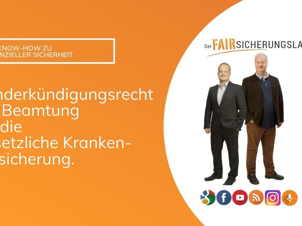 Sonderkündigungsrecht bei Beamtung für die gesetzliche Krankenversicherung!